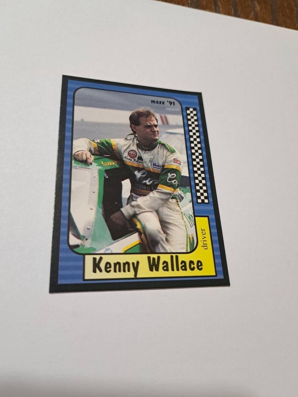 Vintage 1991 Maxx Kenny Wallace #39 Race Car Nascar Trading Card